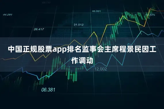 中国正规股票app排名监事会主席程景民因工作调动